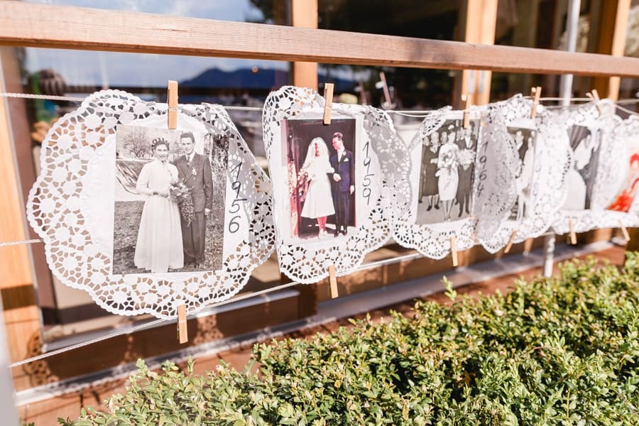 SüÃe diy hochzeit im vintage stil unter freiem himmel