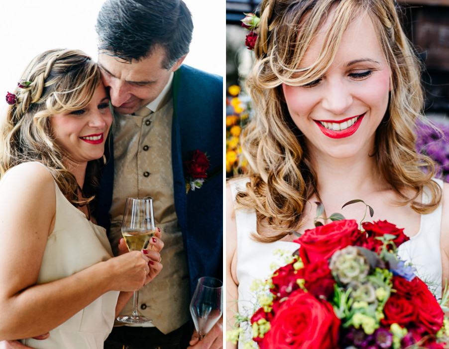 SüÃe trachtenhochzeit in den weinbergen der steiermark